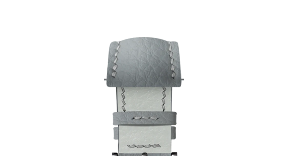 Light Grey Rubberised Leather (Togo) Signature Strap - Image 12