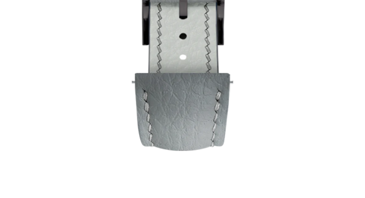 Light Grey Rubberised Leather (Togo) Signature Strap - Image 13