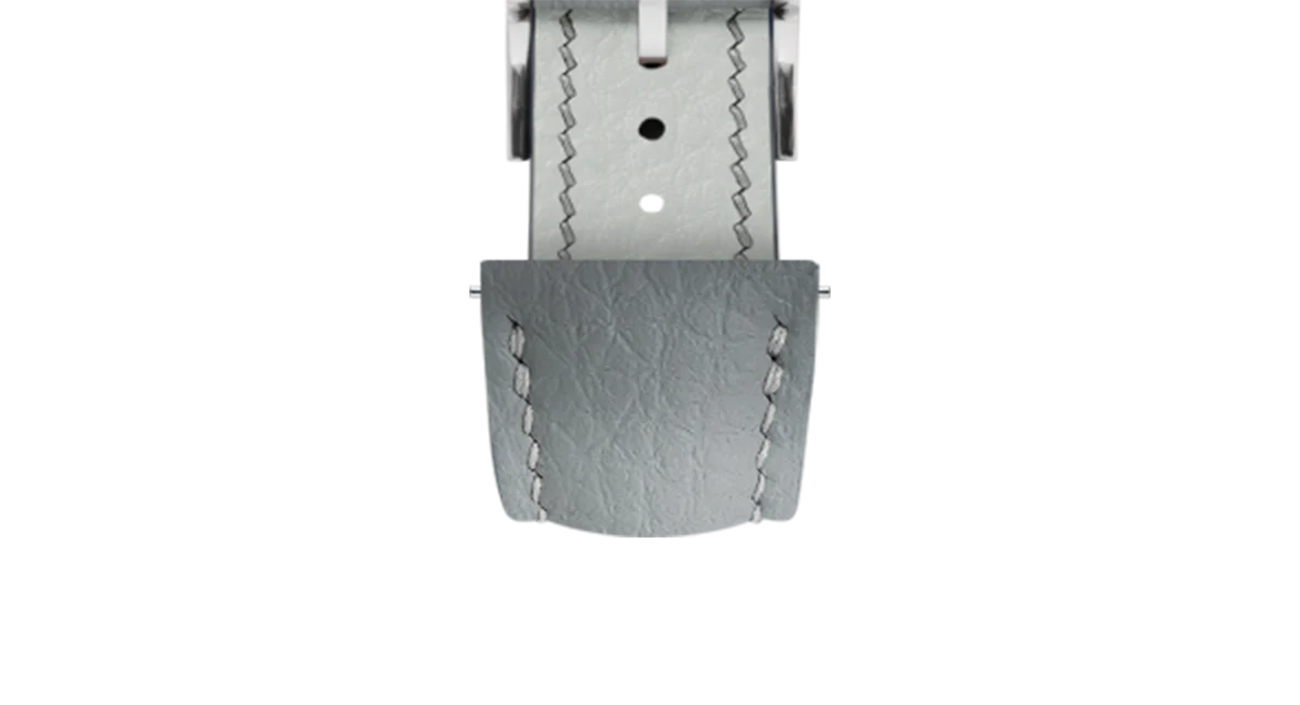Light Grey Rubberised Leather (Togo) Signature Strap - Image 7
