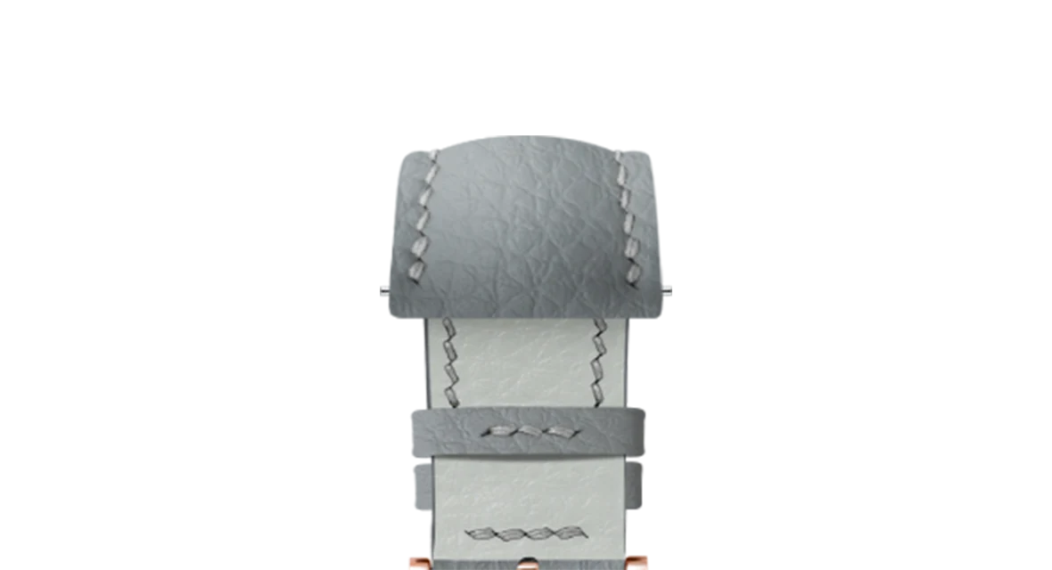 Light Grey Rubberised Leather (Togo) Signature Strap - Image 8