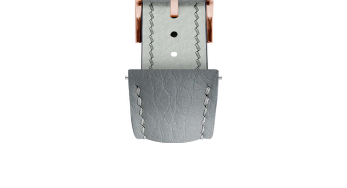 Light Grey Rubberised Leather (Togo) Signature Strap - Image 9