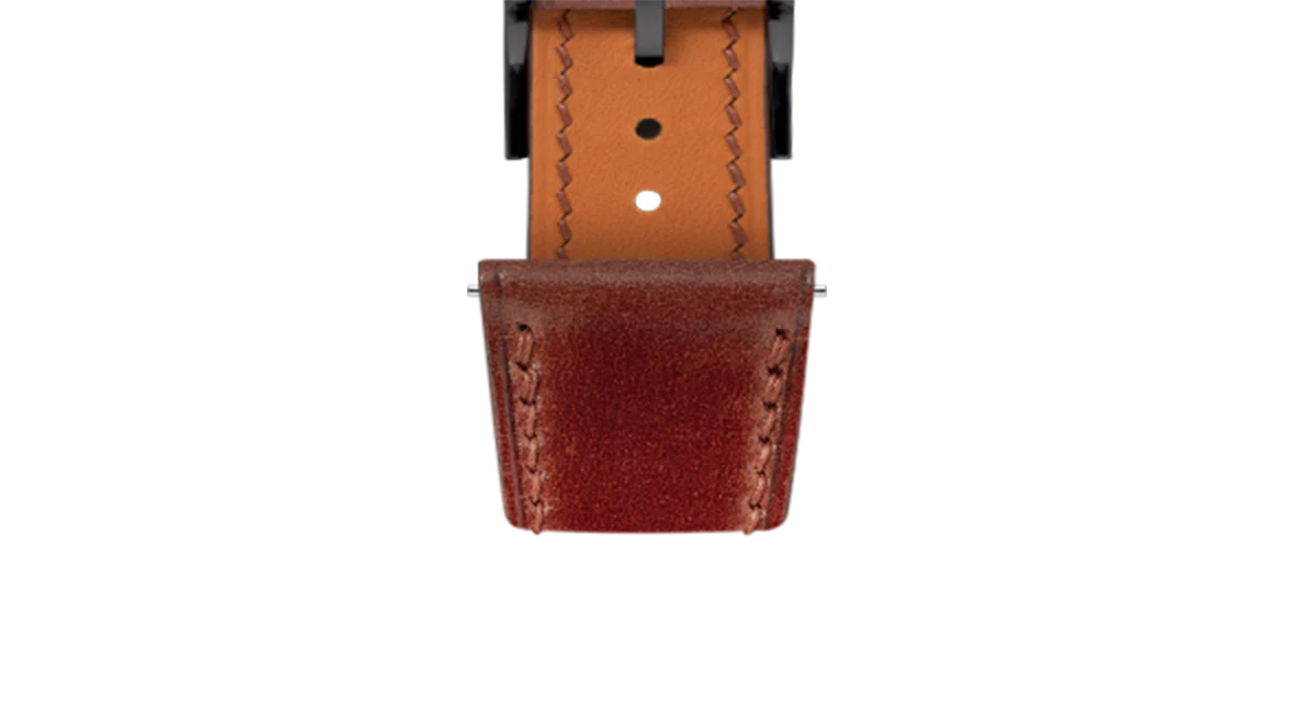 Mahogany Shell Cordovan Slim Strap - Image 8