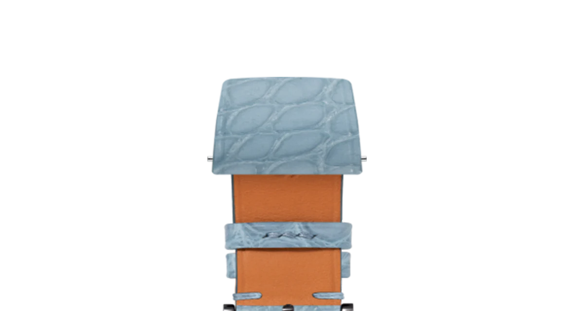 Matte Astral Blue Alligator Flank Stitchless Strap - Image 10