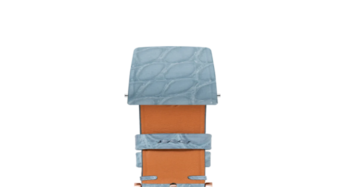 Matte Astral Blue Alligator Flank Stitchless Strap - Image 6