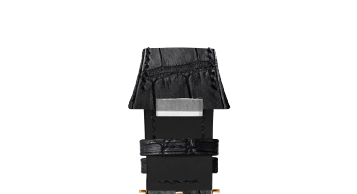 Matte Black Alligator Strap for Tissot PRX - Image 10