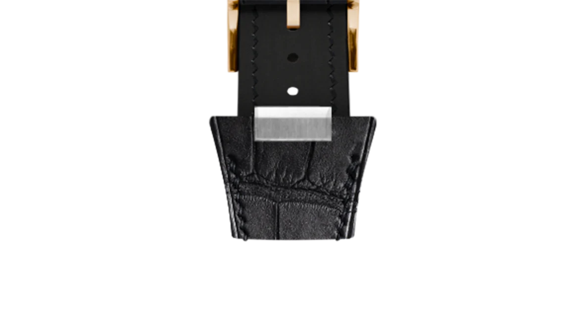 Matte Black Alligator Strap for Tissot PRX - Image 11