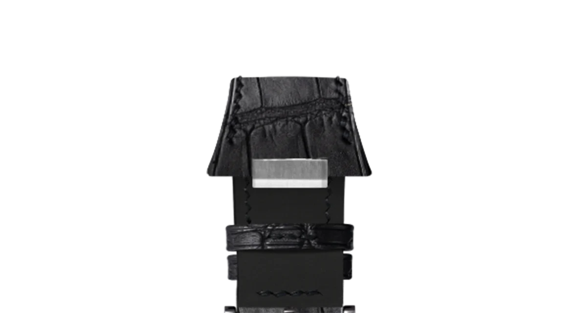Matte Black Alligator Strap for Tissot PRX - Image 12