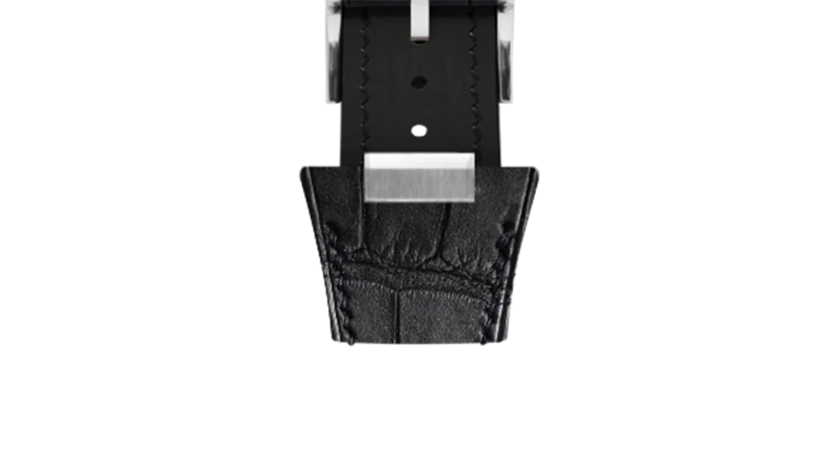 Matte Black Alligator Strap for Tissot PRX - Image 7