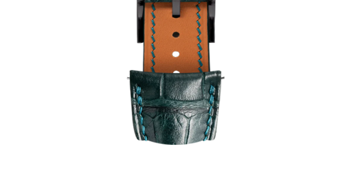 Overstock: Matte Boreal Green Alligator Signature (Curved) Strap - Image 11