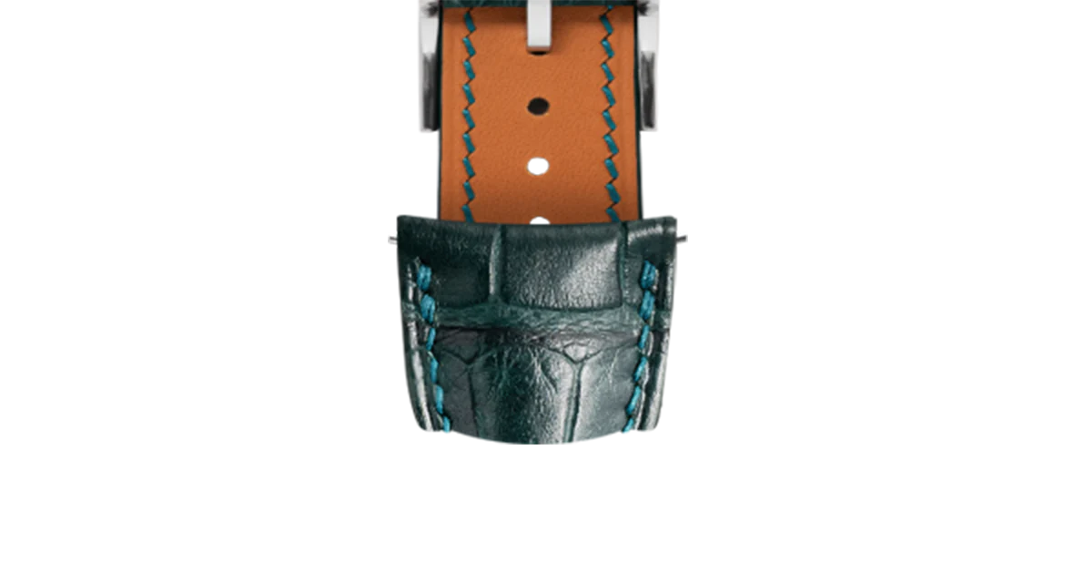 Overstock: Matte Boreal Green Alligator Signature (Curved) Strap - Image 5
