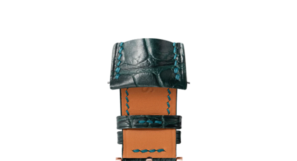 Overstock: Matte Boreal Green Alligator Signature (Curved) Strap - Image 6