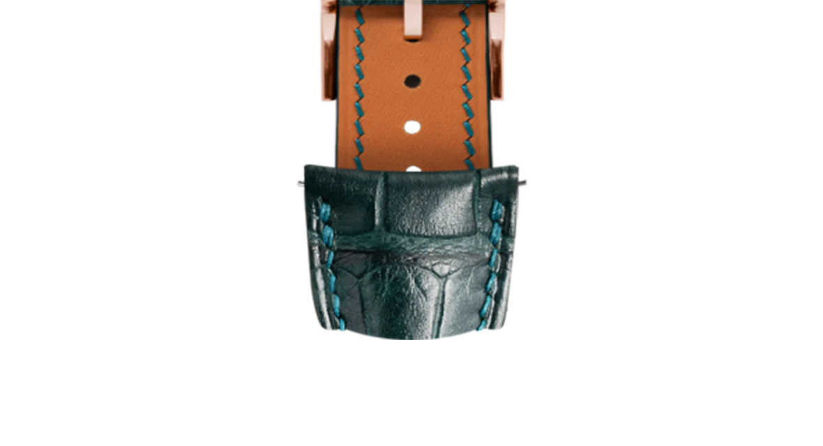 Overstock: Matte Boreal Green Alligator Signature (Curved) Strap - Image 7