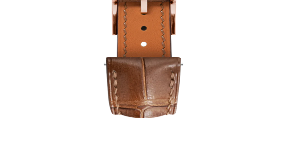 Matte Cognac Alligator Signature Strap - Image 8