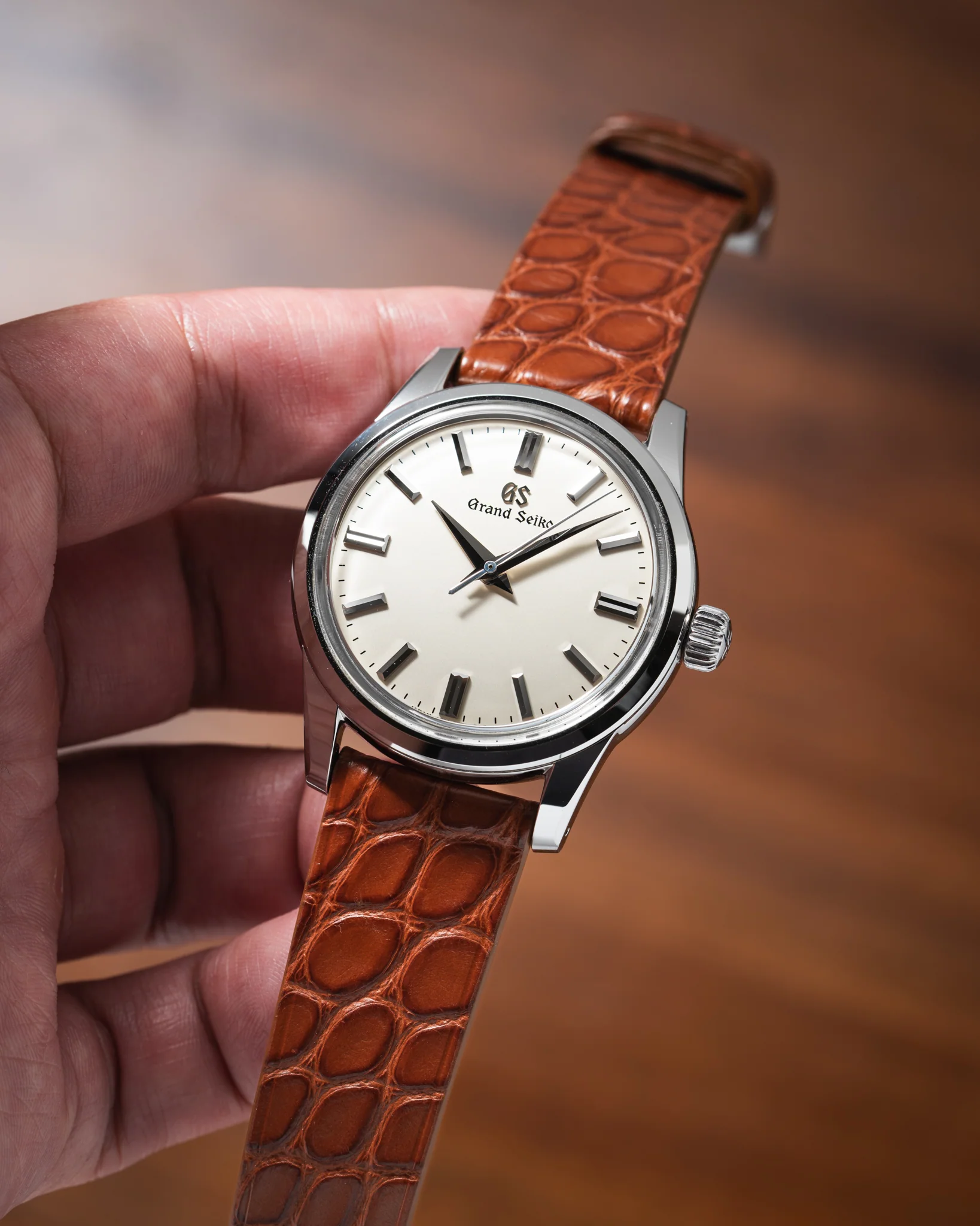 Matte Cognac Alligator Flank Stitchless Strap - Image 3