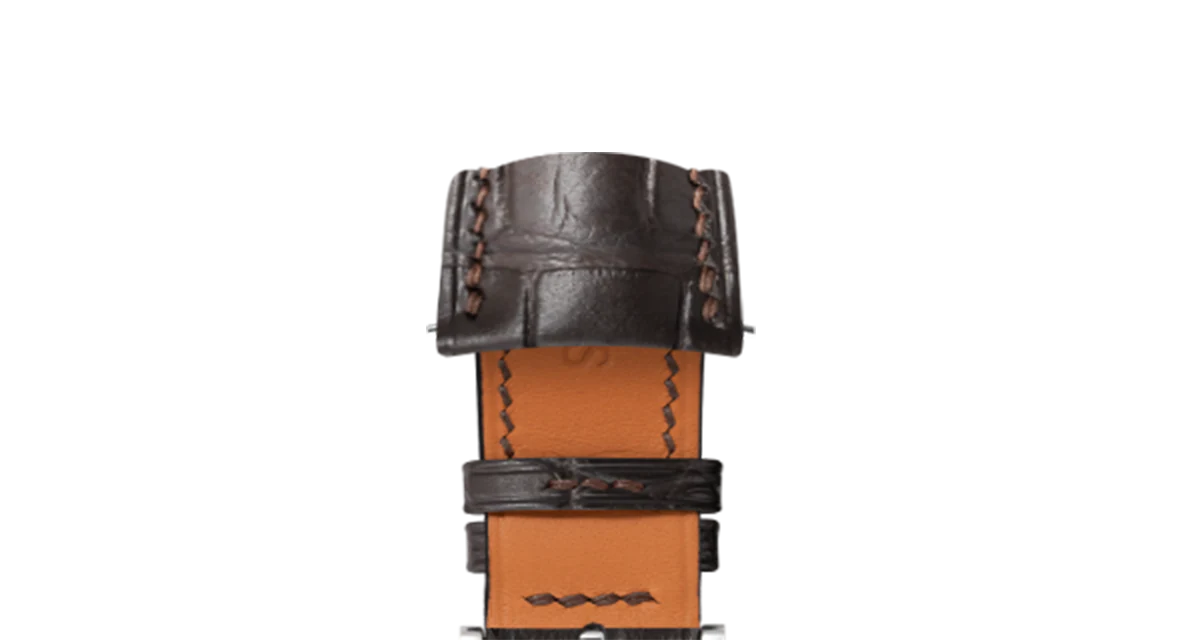 Matte Dark Brown Alligator Signature (Curved) Strap - Image 4