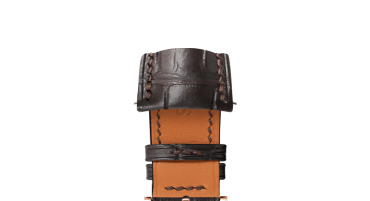 Matte Dark Brown Alligator Signature (Curved) Strap - Image 6