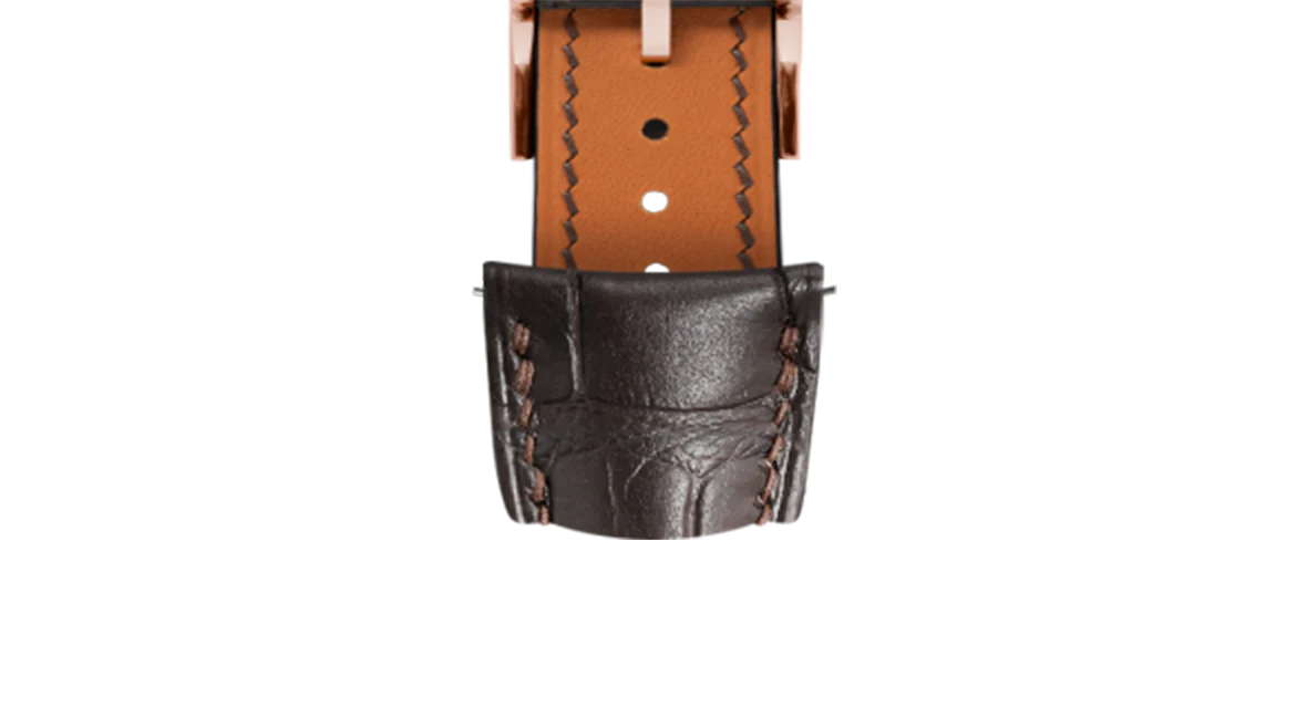 Matte Dark Brown Alligator Signature (Curved) Strap - Image 7