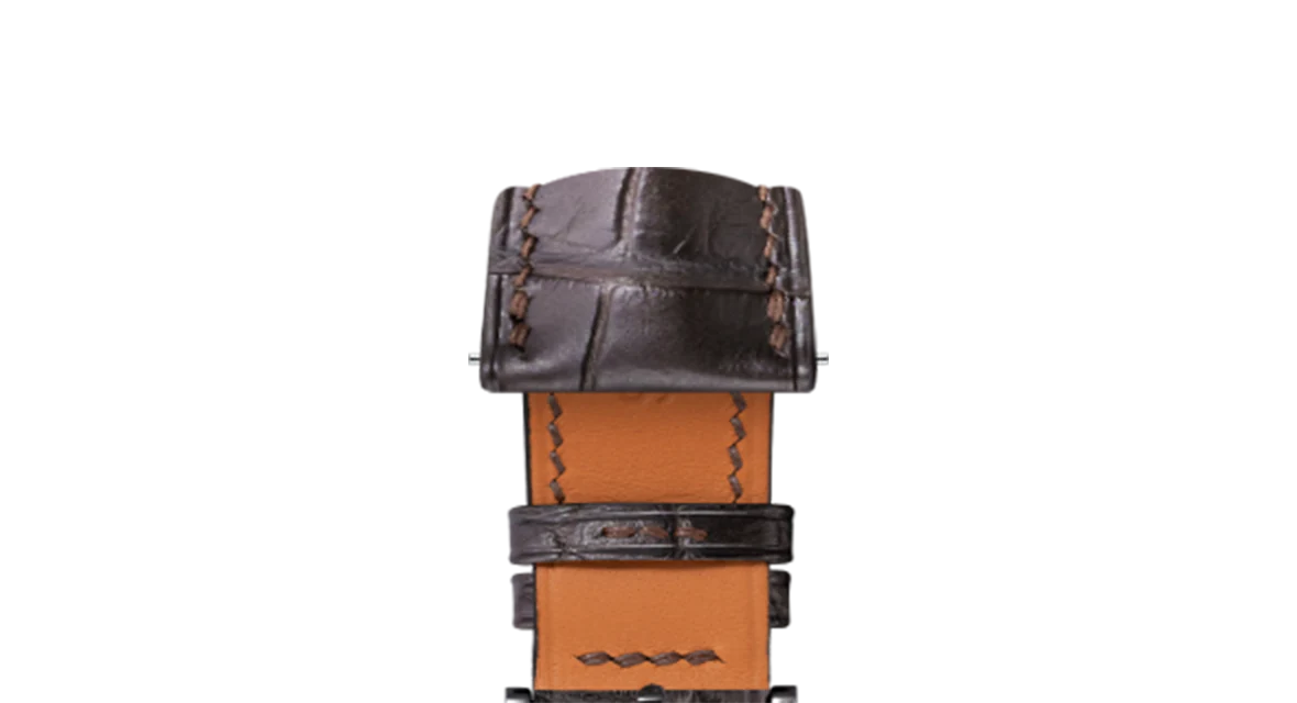 Matte Dark Brown Alligator Signature Strap - Image 12