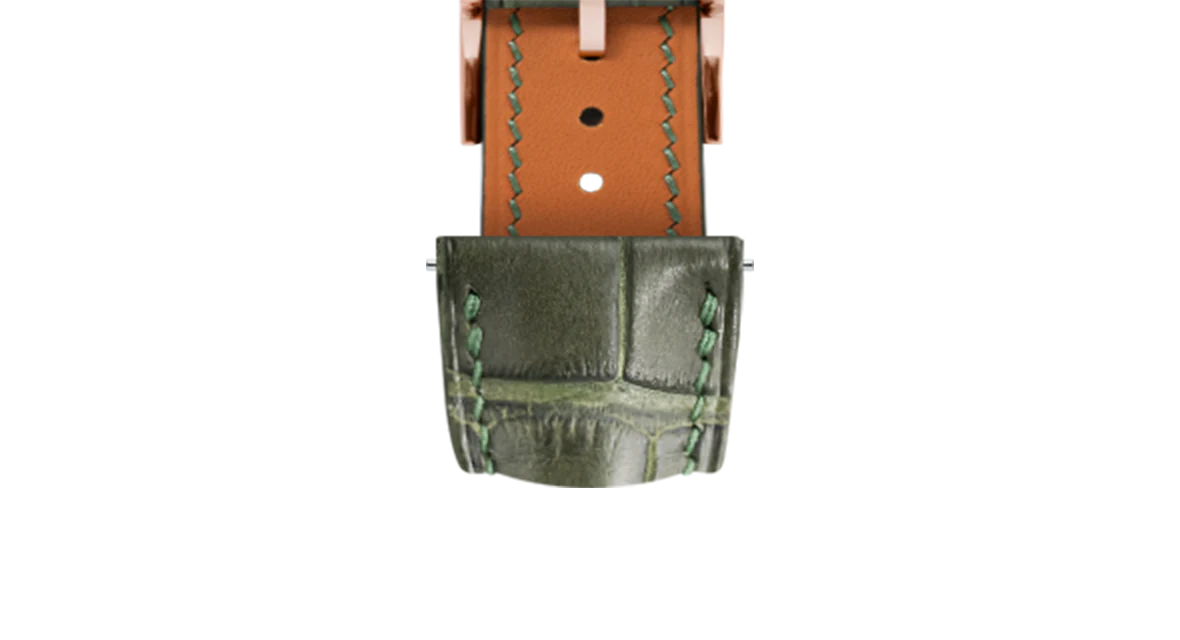 Matte Green Ischia Alligator Signature Strap - Image 10