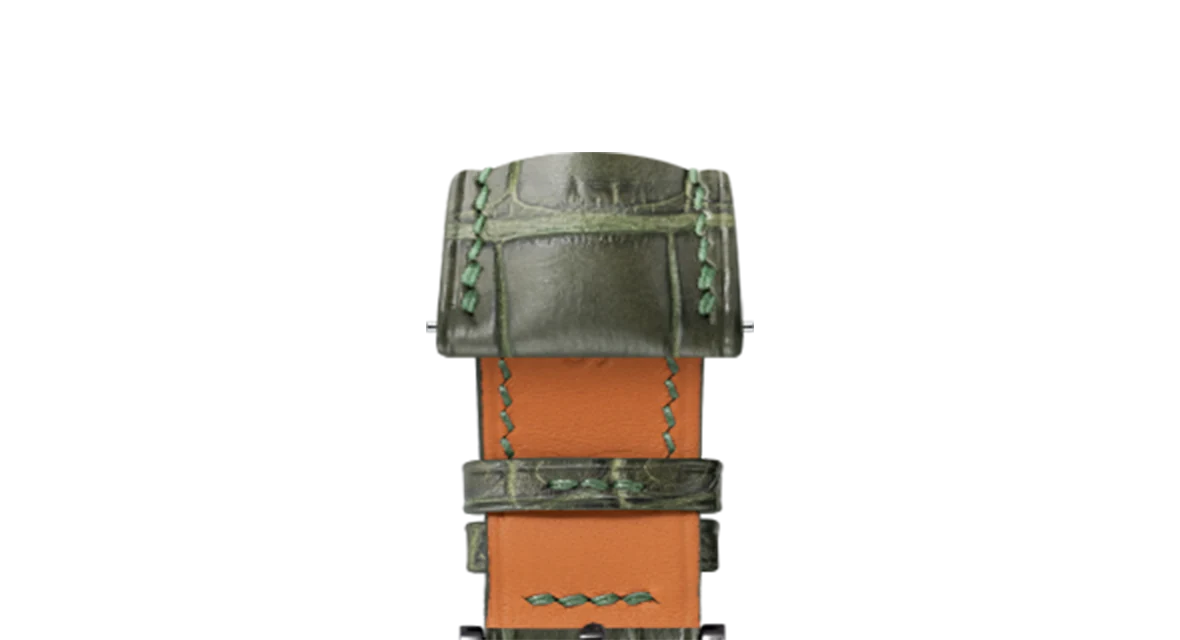 Matte Green Ischia Alligator Signature Strap - Image 13