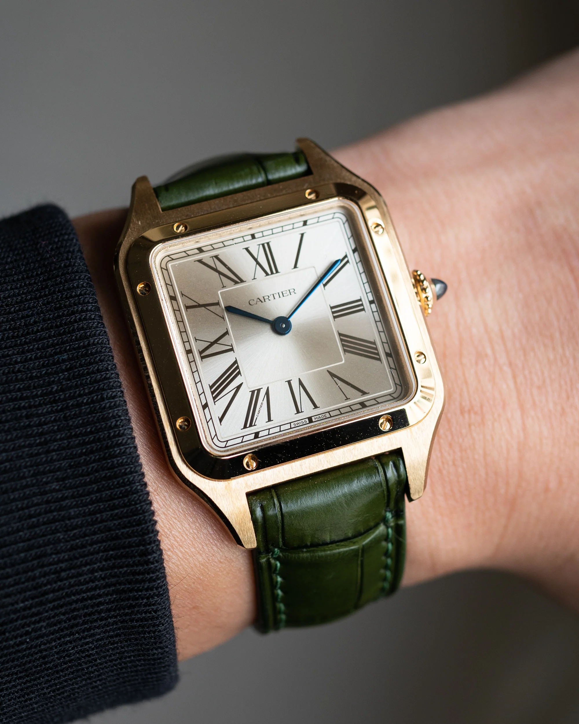 Matte Green Ischia Alligator Signature Strap - Image 3