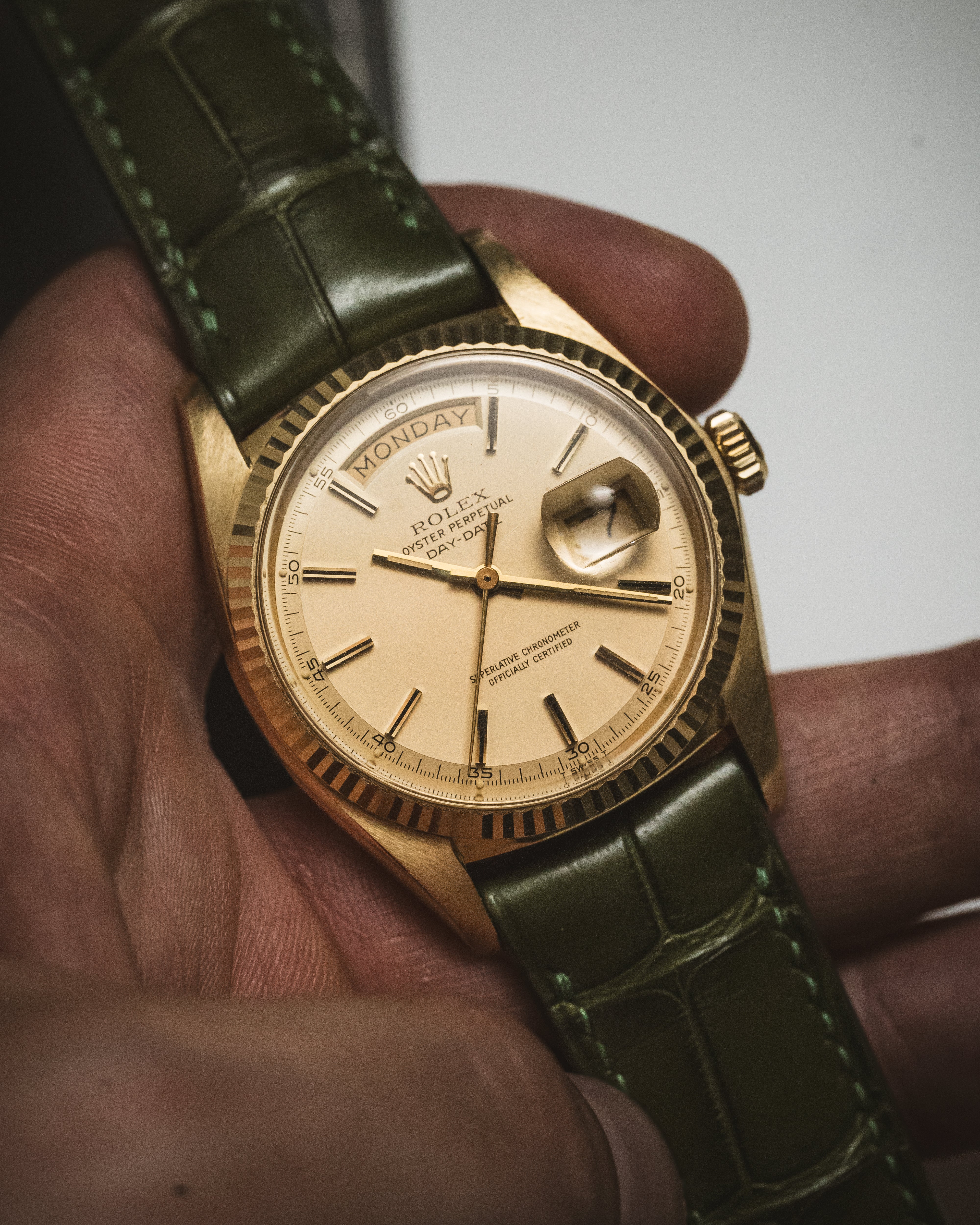 Matte Green Ischia Alligator Signature Strap - Image 4