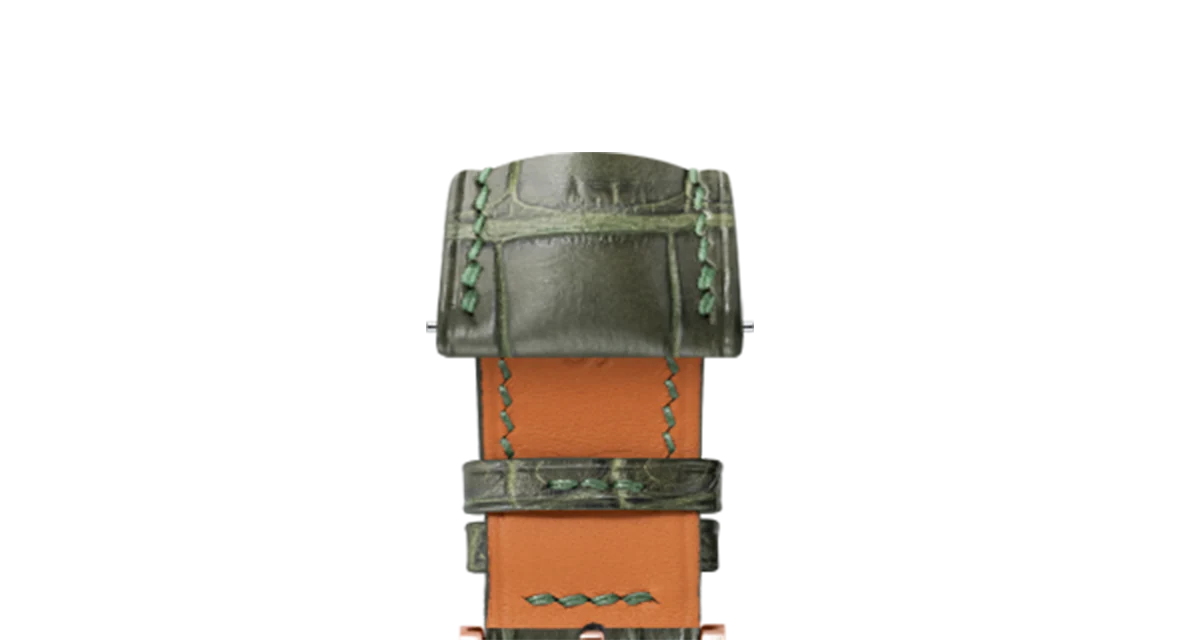 Matte Green Ischia Alligator Signature Strap - Image 9
