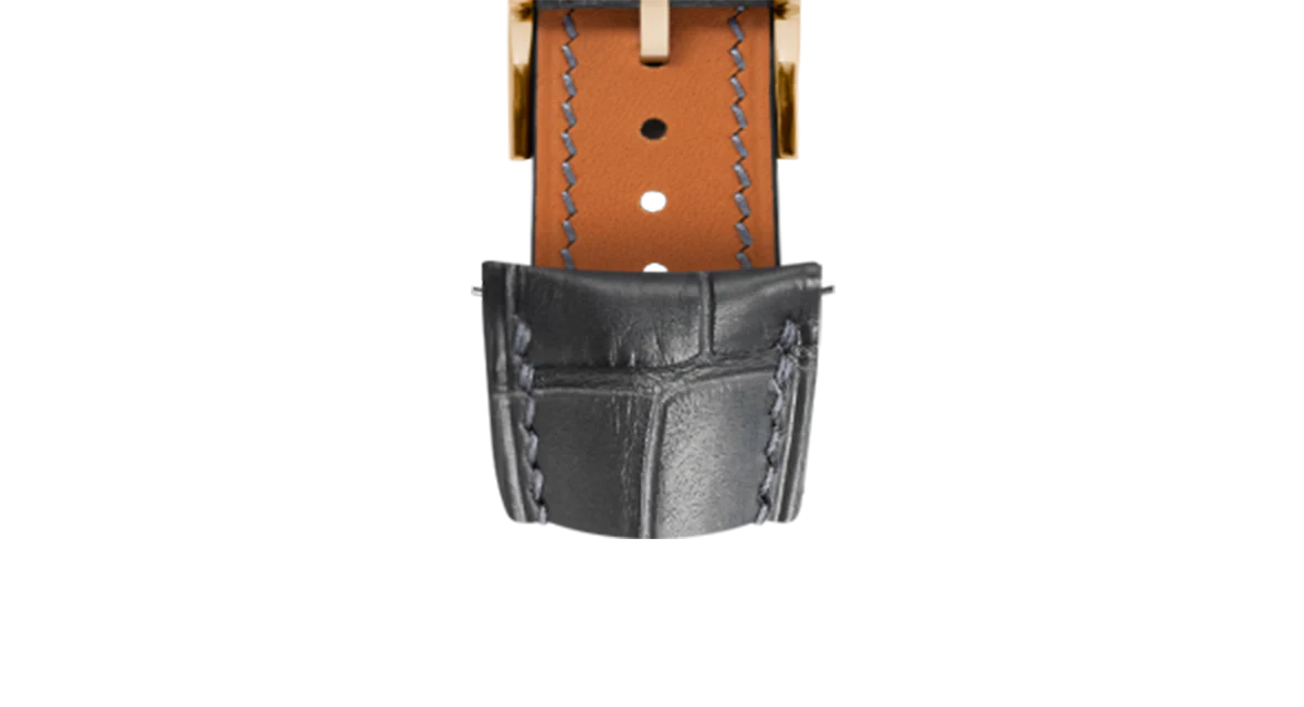 Matte Grey Storm Alligator Signature (Curved) Strap - Image 8