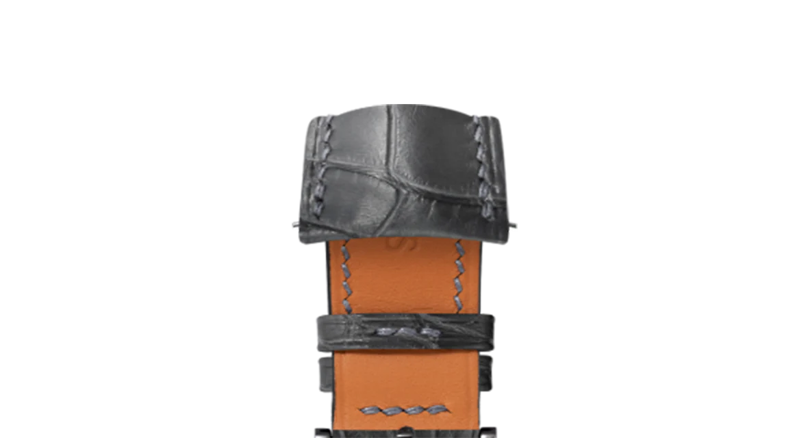 Matte Grey Storm Alligator Signature (Curved) Strap - Image 9