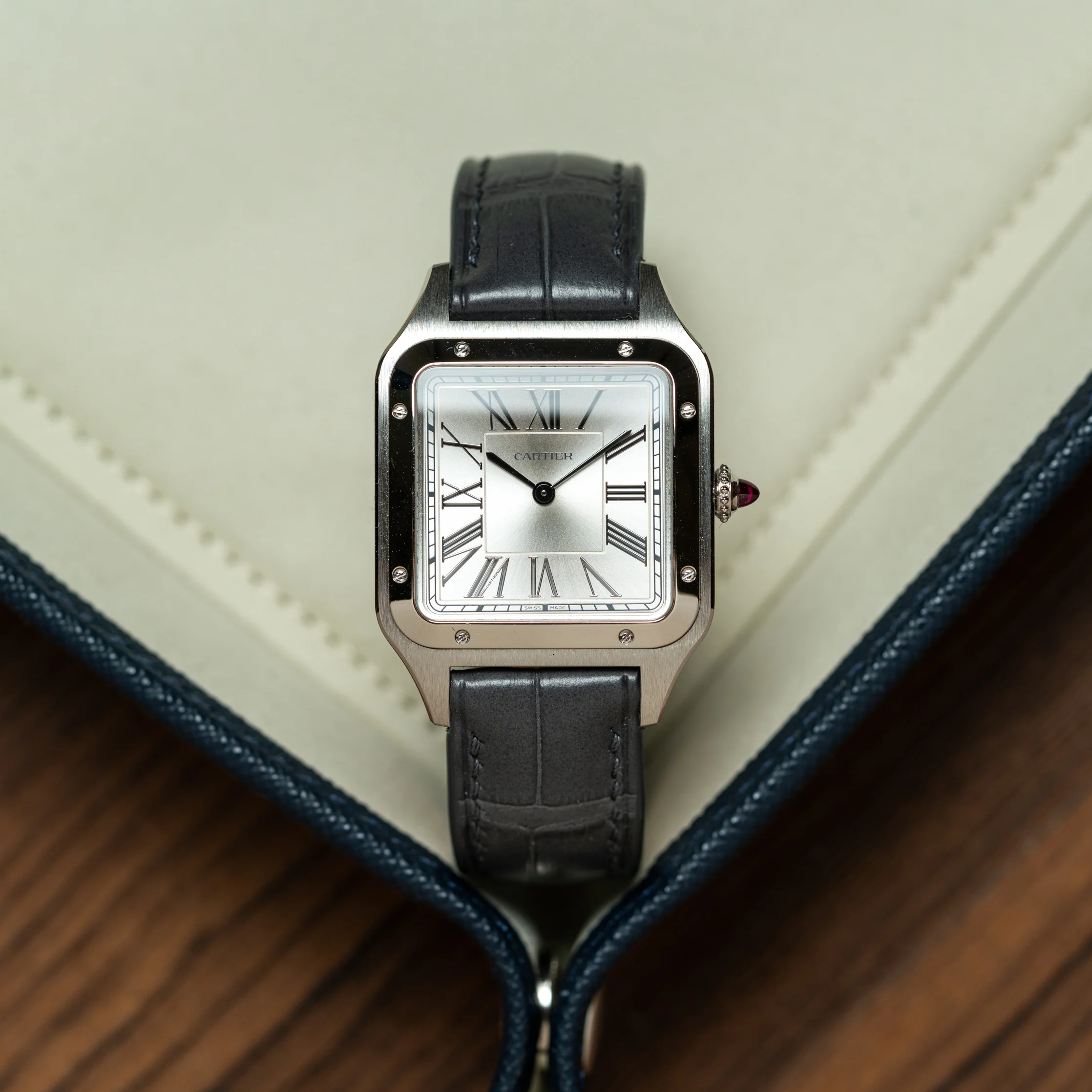 Matte Grey Storm Alligator Signature Strap - Image 5