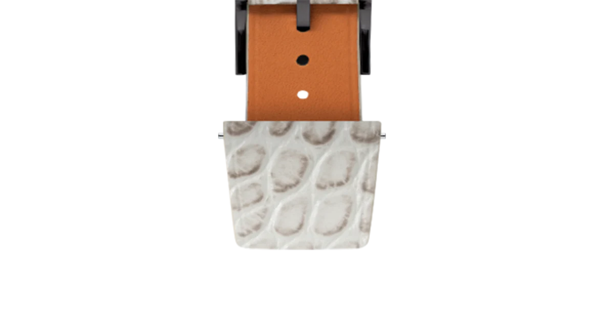 Matte Himalayan Alligator Flank Stitchless Strap - Image 11
