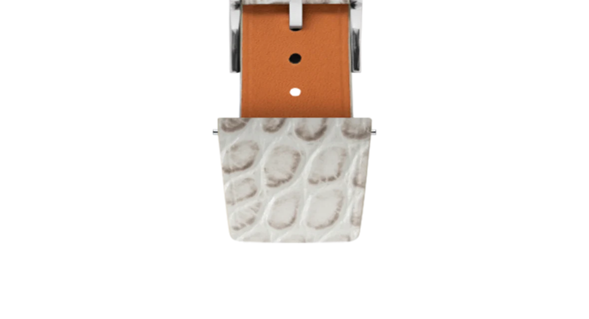 Matte Himalayan Alligator Flank Stitchless Strap - Image 5