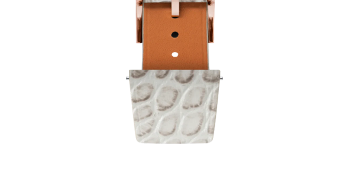 Matte Himalayan Alligator Flank Stitchless Strap - Image 7