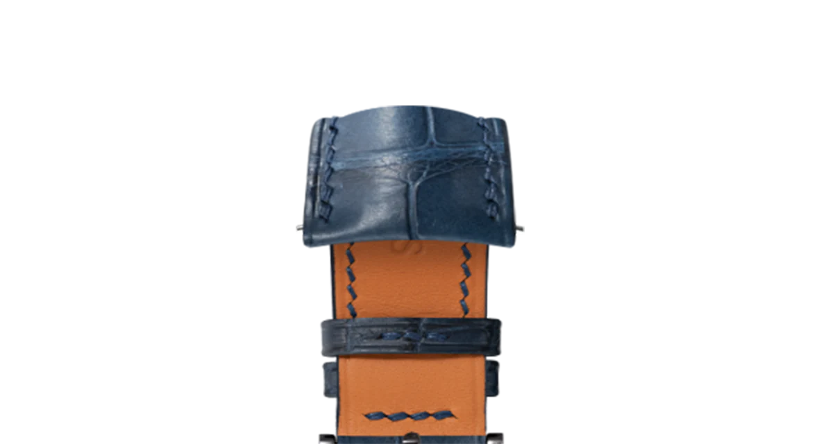 Matte Navy Alligator Signature (Curved) Strap - Image 11