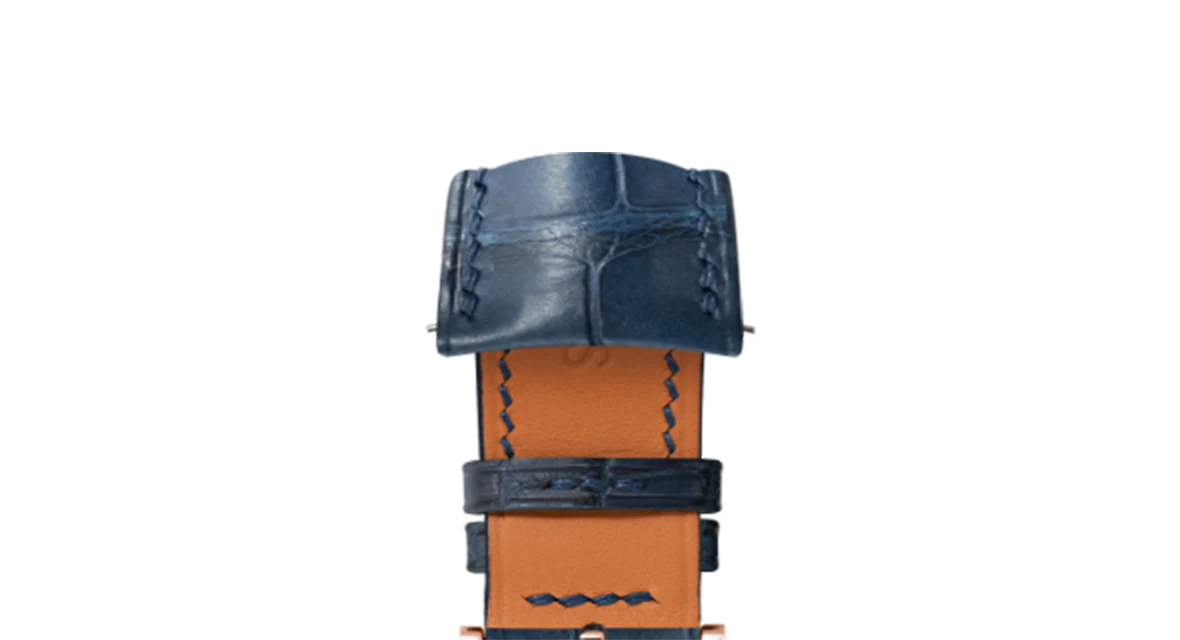 Matte Navy Alligator Signature (Curved) Strap - Image 7