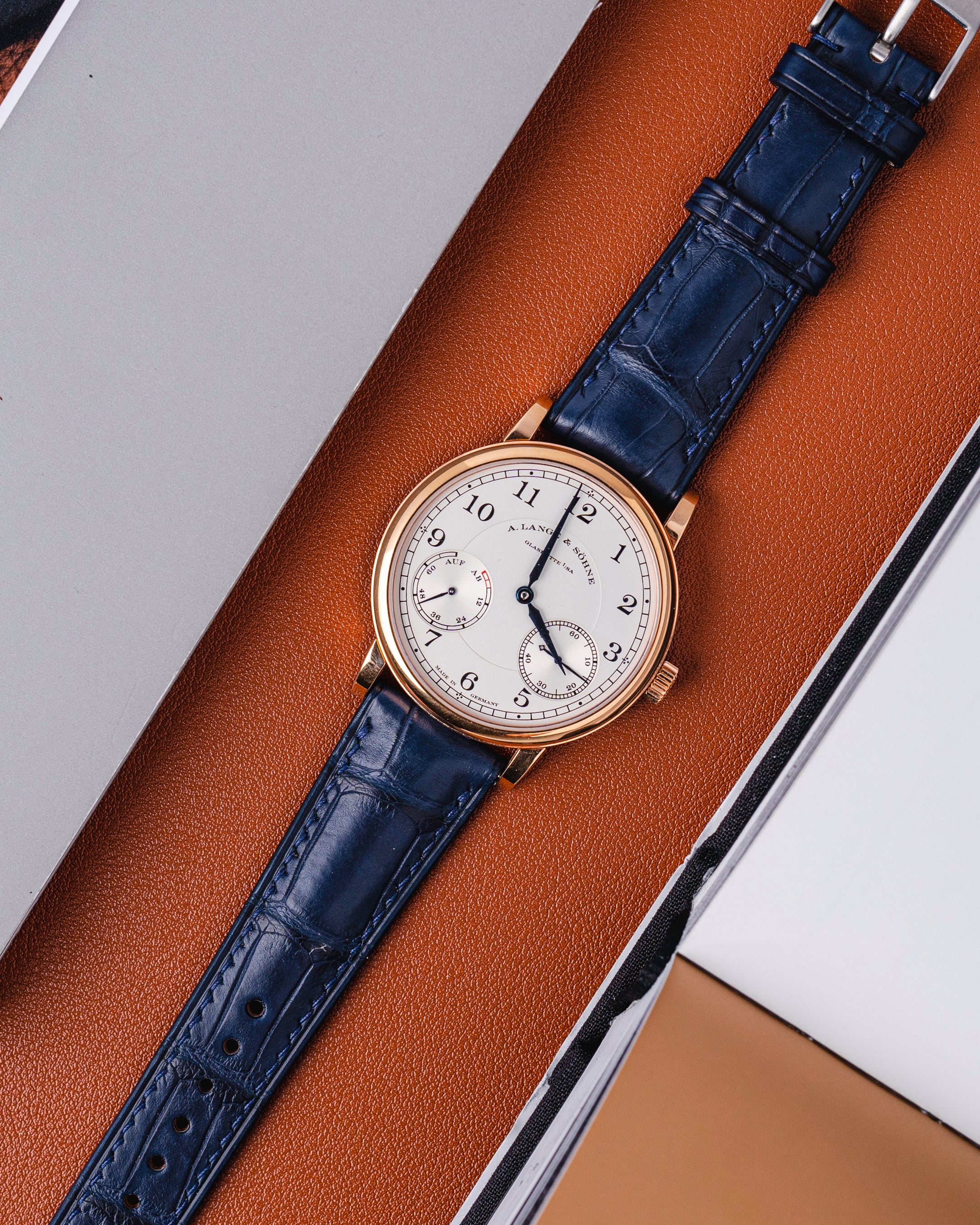 Matte Navy Alligator Signature Strap - Image 4