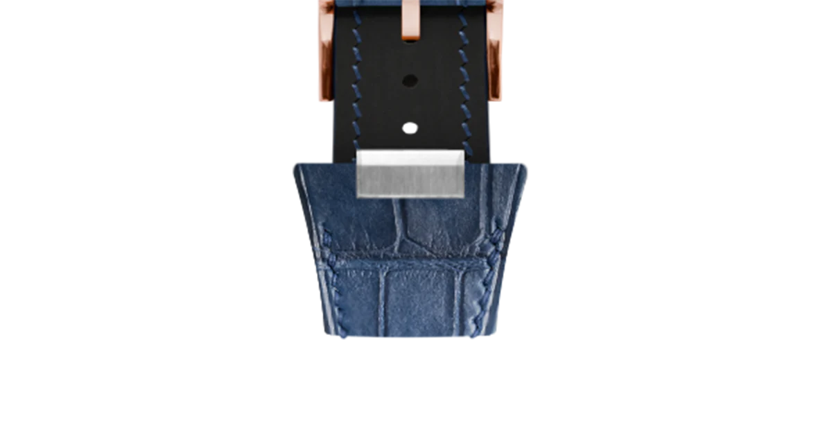 Matte Navy Alligator Strap for Tissot PRX - Image 11