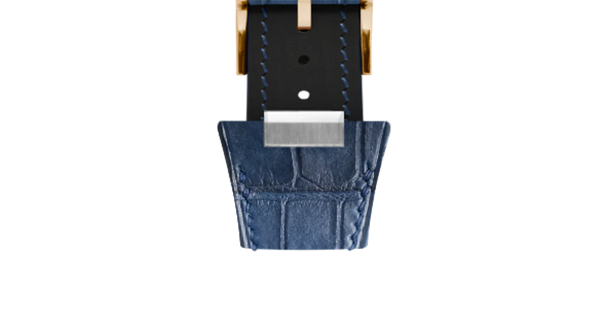 Matte Navy Alligator Strap for Tissot PRX - Image 13