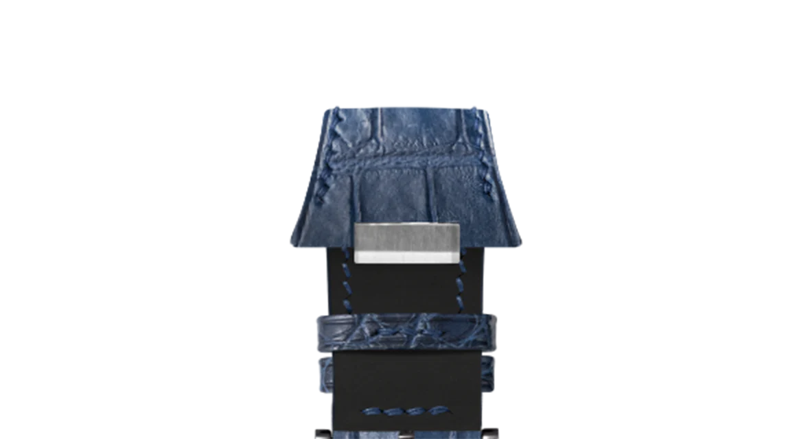 Matte Navy Alligator Strap for Tissot PRX - Image 14