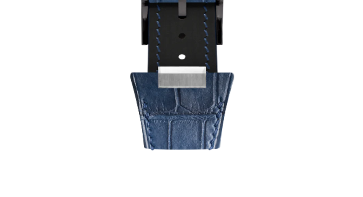 Matte Navy Alligator Strap for Tissot PRX - Image 15