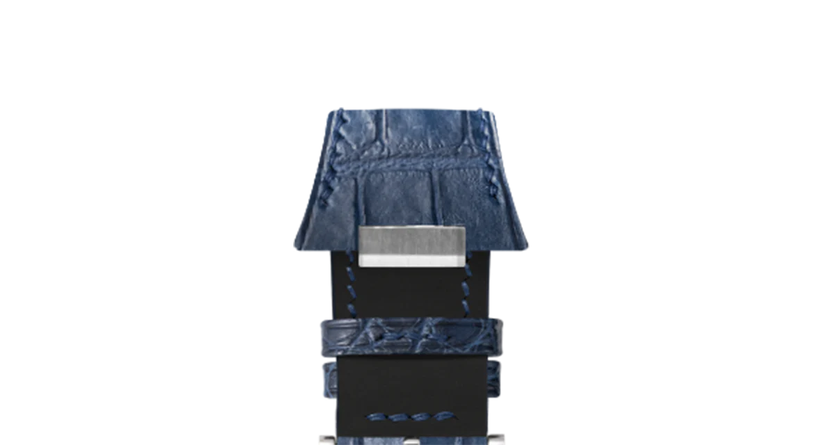 Matte Navy Alligator Strap for Tissot PRX - Image 8