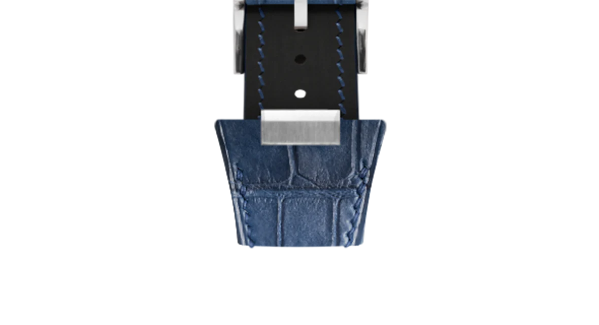 Matte Navy Alligator Strap for Tissot PRX - Image 9