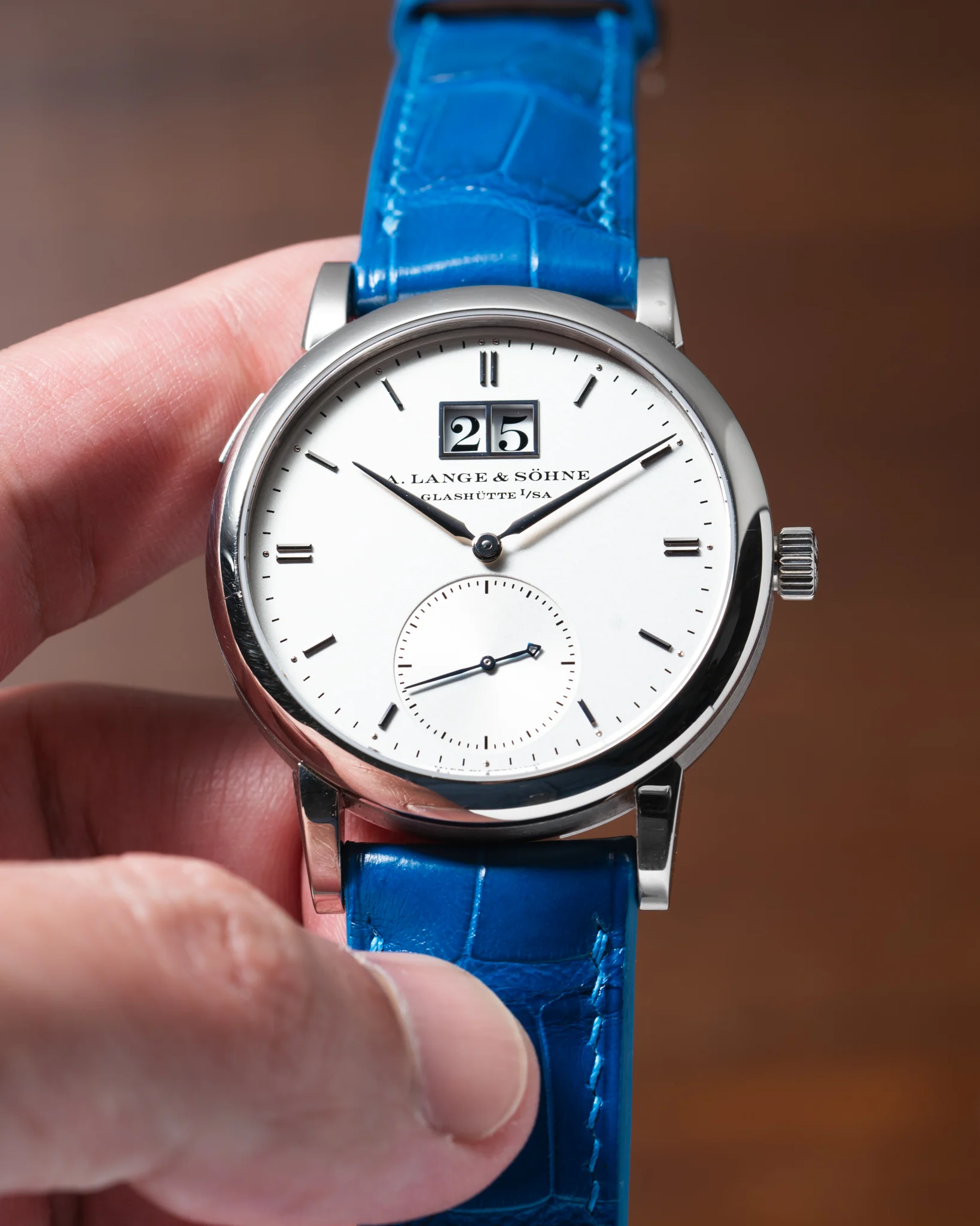 Matte Ocean Blue Alligator Signature Strap - Image 5