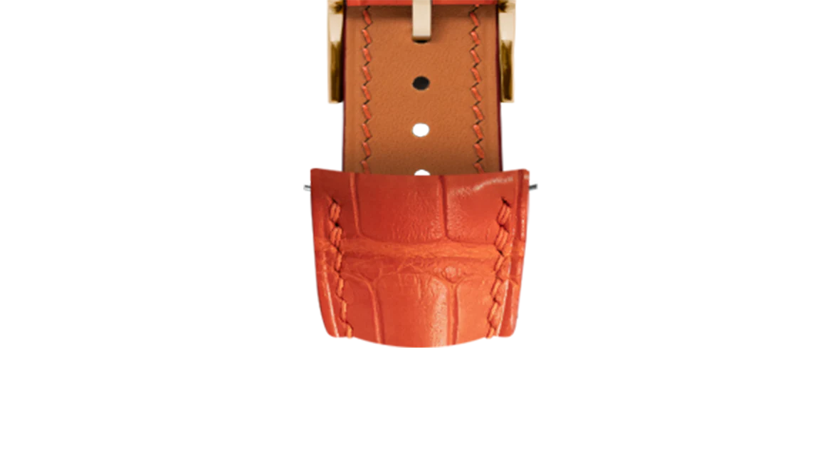 Overstock: Matte Orange Alligator Signature (Curved) Strap - Image 10