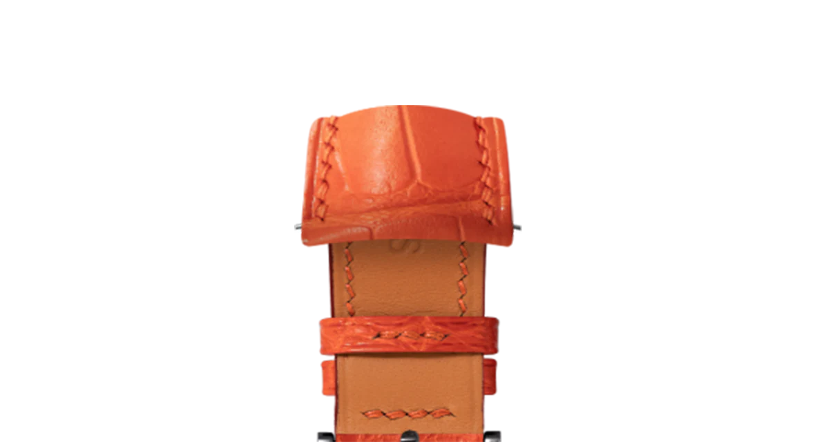 Overstock: Matte Orange Alligator Signature (Curved) Strap - Image 11