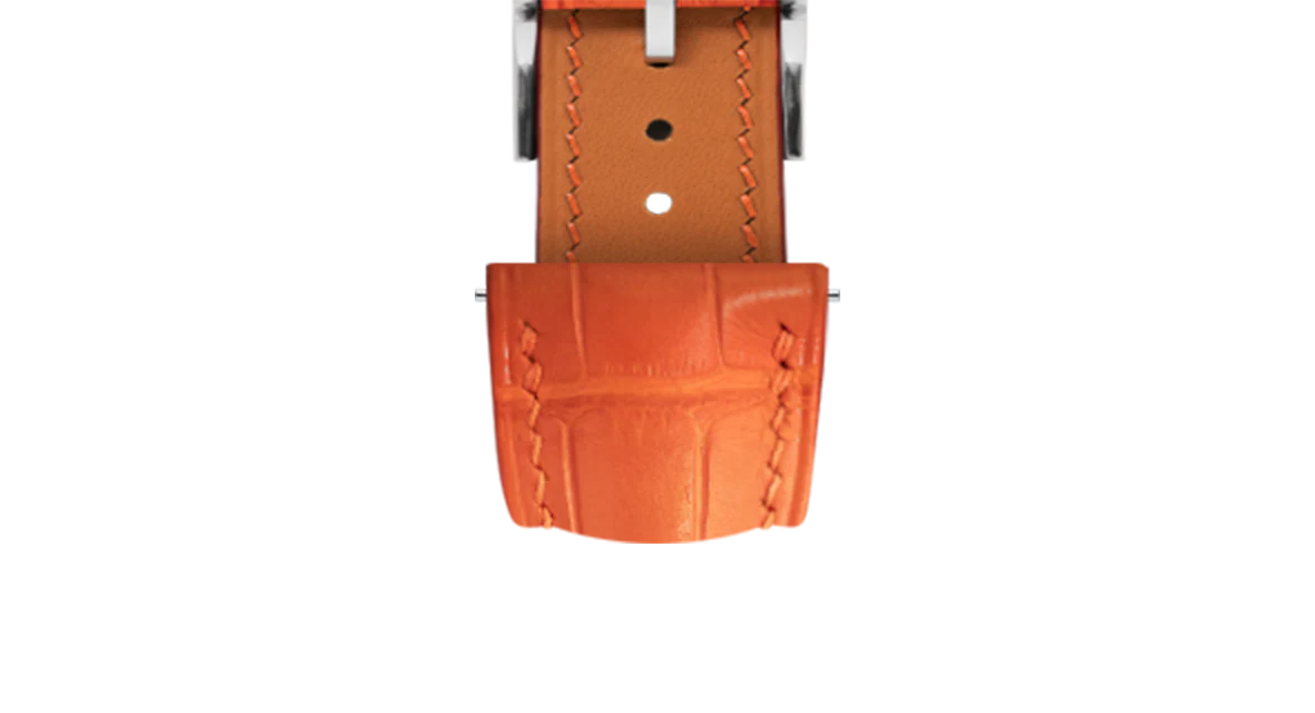 Matte Orange Alligator Signature Strap - Image 5