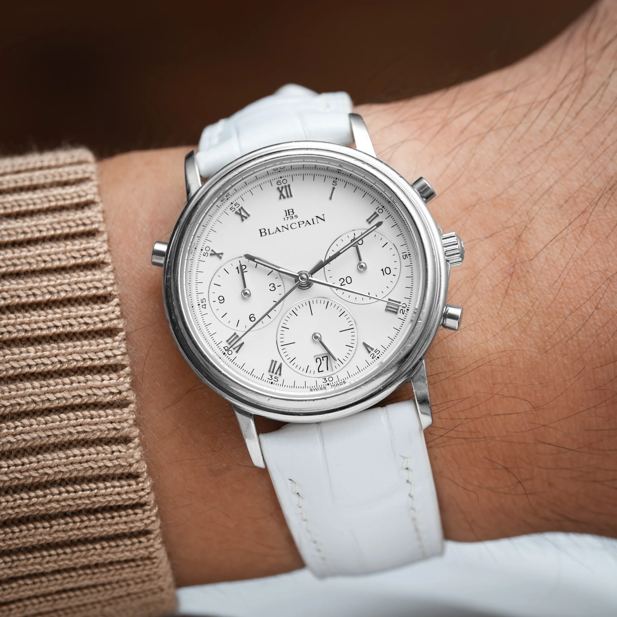 Matte White Alligator Signature Strap - Image 3