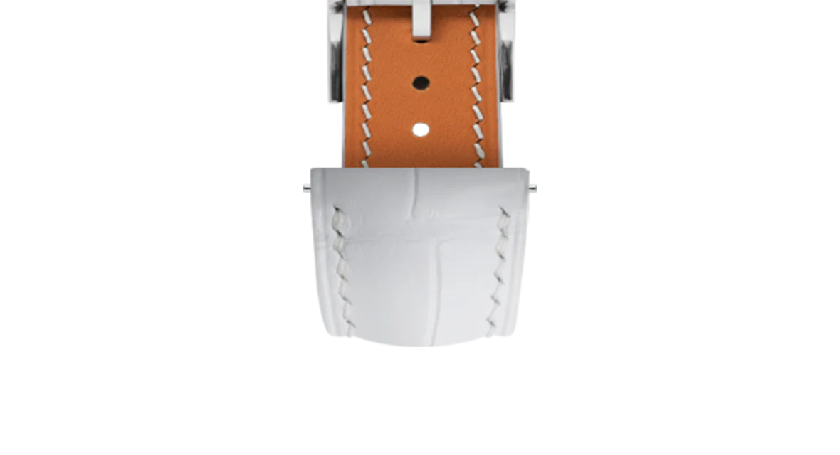 Matte White Alligator Signature Strap - Image 9
