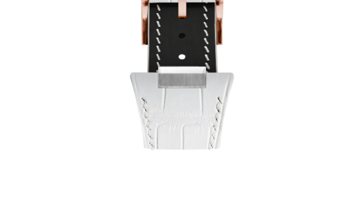 Matte White Alligator Strap for Tissot PRX - Image 9