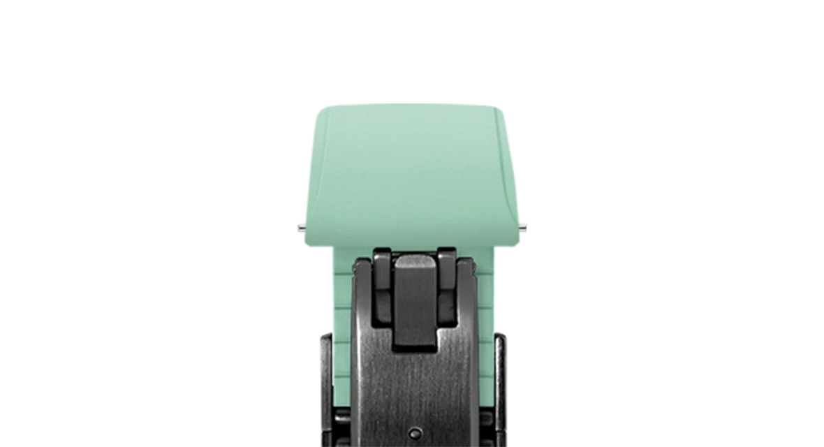 Mint Green CTS Rubber Strap for Cartier Santos de Cartier - Image 12